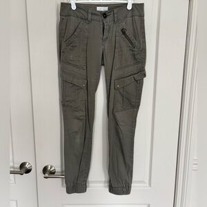 Olive Cargo Jogger Pants